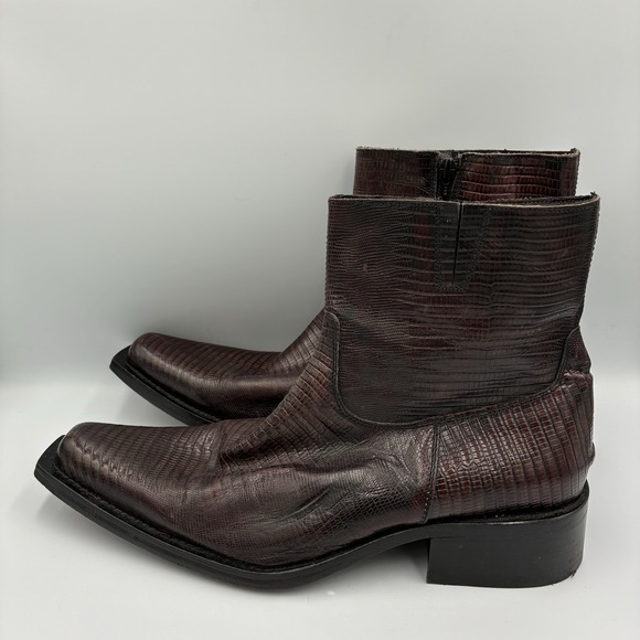 Nex technical Men\'s Italian Alligator Print Leather Boots‎ EU Size 43 US Size 10 main image 9